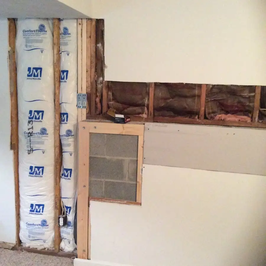 Wall insulation replacement during Contents Cleaning & Restoration in Philadelphia